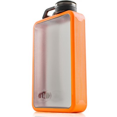 GSI Outdoors Boulder Flask 295ml průhledná placatka orange