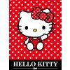 Deka Carbotex 150 x 200 cm červená Hello Kitty detská