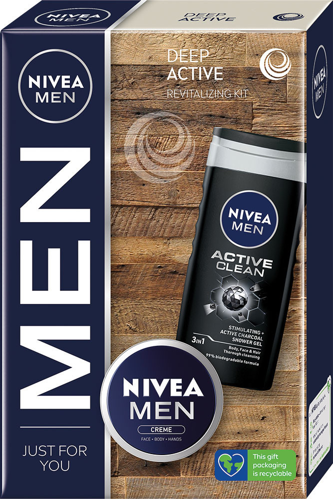 Nivea Men sprchový gél pre mužov 250 ml + krém pre mužov 75 ml kozmetická sada