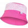 LITTLE ANGEL Klobúk tenký Outlast® 3 | 42-44 cm tm.ružová/ružová-bodka lesk