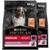 PRO PLAN Medium Adult Sensitive Skin granule pre psov losos 2x14 kg