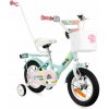DETSKÝ BICYKEL 12 PALCOV PRE DIEVČATKO S KOŠÍKOM A VODIČKOU +