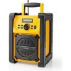 Nedis RDFM3100YW - FM Rádio na stavenisko | 15 W | Bluetooth® | IPX5 | Držiak | Čierna / Žltá