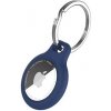 Silikonové pouzdro FIXED silky pro Apple AirTag, modré FIXSILD-756-BL