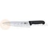Nôž kuchynský, široká čepeľ, 25 cm, čierny | VICTORINOX, Fibrox, 5.2003.25