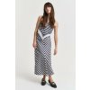 Gant Chevron Striped Skirt Evening Blue