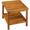 Casaria Washington 101732 Odkladací stolík, akáciové drevo 45x45x45cm