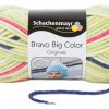 Pletacia priadza SCHACHENMAYR SMC BRAVO BIG COLOR 00111 zelená svetlá biela ružová fialová