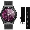 Luxria ElegantWatch S1 - Inteligentné hodinky Farba: Čierna (čierny kovový a čierny náramok) + druhý náramok zadarmo