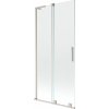 MEXEN/S - Velar L dvojkrídlová posuvná vaňová zástena 90 x 150, transparent, nikel kartáčovaný 896-090-003-01-97