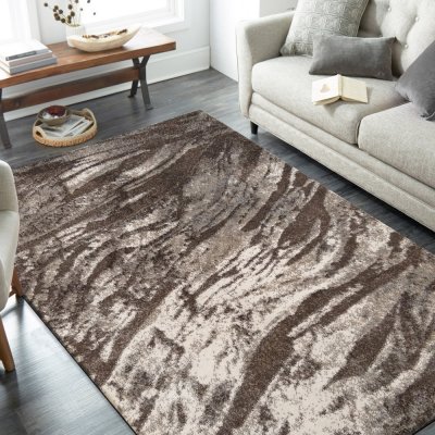DomTextilu Praktický koberec do obývačky s jemným vlnitým vzorom v  neutrálnych farbách 44525-208194 od 19,9 € - Heureka.sk