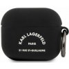 Karl Lagerfeld Rue St Guillaume silikónový obal pre AirPods 3 - čierny KLACA3SILRSGBK - možnosť vrátiť tovar ZADARMO do 30tich dní