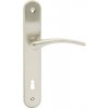 Dverové kovanie COBRA ZEUS (ONS), kľučka-kľučka, Otvor pre obyčajný kľúč BB, COBRA ONS (nikel matný), 72 mm