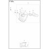 Výfuk sada 587217801 pre Husqvarna 572 XP (Položka číslo 1, komplet sada výfuku)
