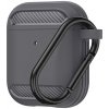 Techsuit Carbon Silicone puzdro pre AirPods 1 / AirPods 2 – sivé
