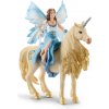 Schleich Víla Eyela na zlatom jednorožcovi, 42508