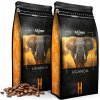 Zrnková káva 2x1 kg UGANDA 100 % ARABICA Čerstvo pražená do kávovaru +