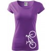 Bicykel na výšku - Dámske tričko Pure - 2XL ( Fialová )