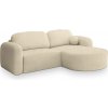 Rohová rozkladacia sedačka Amilia Q - smotanová Strana: Pravá