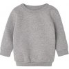 Babybugz detská mikina cez hlavu BZ64 Heather Grey