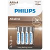Philips Batéria AAA Entry Alkaline, 4 ks