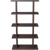 ferm LIVING Knižnica Kona Bookcase 1x4, Dark Stained Oak – hnedá/dub