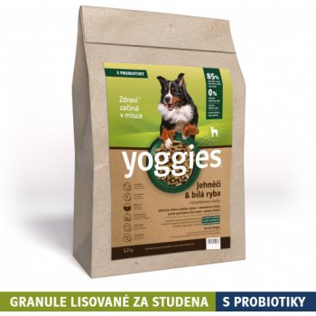 Yoggies Mini jahňacie mäso a biela ryba 1,2 kg