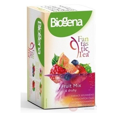 Biogena Fantastic Tea Ovocný čaj Fruit Mix 20 nálevových vrecúšok (4 druhy čajov po 5 vrecúšok)