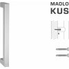 FT - MADLO kód K02K 25x25 mm ST ks Rozteč madla: 900 mm, Dĺžka: 925 mm, Rozmer profilu madla: 25x25 mm NEM - nerez matná (F60)