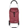 Skladací nákupný vozík taška na nákupy vodoodolná tiché veľké kolieska bordó