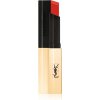 Yves Saint Laurent Rouge Pur Couture The Slim tenký zmatňujúci rúž s koženým efektom odtieň 10 Corail Antinomique 2.2 g
