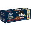 Felix Tasty Shreds hovädzie, kura, kačka, morka v šťave 44 x 80 g