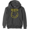 Nirvana Mikina Yellow Smiley Muž Unisex Šedá