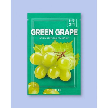 The Saem Natural Green Grape Mask Sheet Prírodná textílna maska zo zeleného hrozna 21 ml