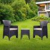 Záhradný set pre 2 osoby - 2 kresla s poduškami + stolík
