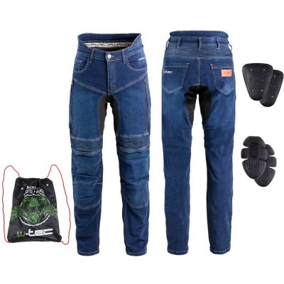 Pánske moto jeansy W-TEC Biterillo Farba modrá, Veľkosť 6XL
