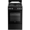 Kombinovaný sporák (plyn/elektrina) Beko FSM52331DBDS, 60 l, teplovzdušná rúra, 50 cm, čierny