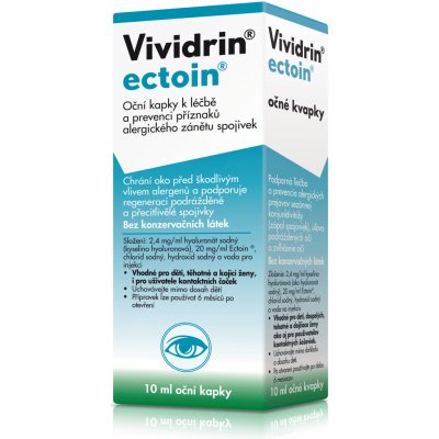 Bausch & Lomb Očné kvapky Vividrin ectoin 10 ml