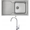 Teka CLASSIC 1B 1D X MC nerezová oceľ + Teka IN 995 CR chróm