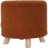 HOMESTYLING Taburet s úložným priestorom TEDDY 40 cm hnedá