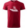 Sablio Tričko s potlačou DJ v akciii - červené L