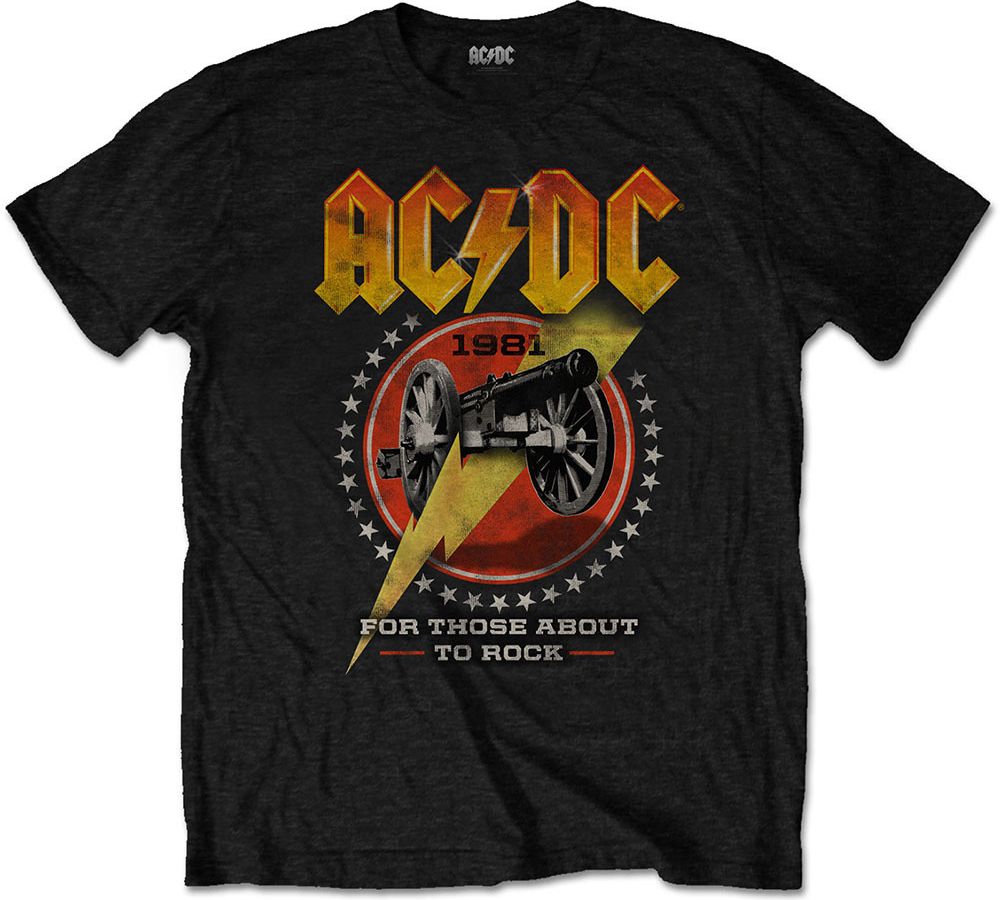 AC/DC tričko For Those About To Rock 81 čierne