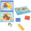 Montessori Tooky Toy Magnetické logické puzzle Tetris Noemova archa 26 ks