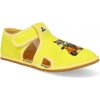 Barefoot detské papučky Antal – Rascal Raccoon žlté