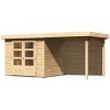 Drevený záhradný domček ASKOLA 3 s prístavkom 240 Lanitplast