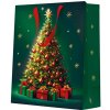 Darčeková taška stredná - Classic Christmas tree 20x10x25 cm