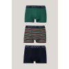 SPODNÁ BIELIZEŇ GANT RUGGER STRIPE TRUNK 3-PACK GB WOODY GREEN