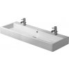 Duravit Vero - Dvojumývadlo, 120x47 cm, s 2 otvormi na batérie, alpská biela 0454120024