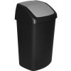 Curver® SWING BIN, 34x40,6x66,8 cm, čierny/sivý 50 l