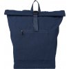 Rolltop batoh Thaddeus z recyklovanej polybavlny (330 gsm)., modrá